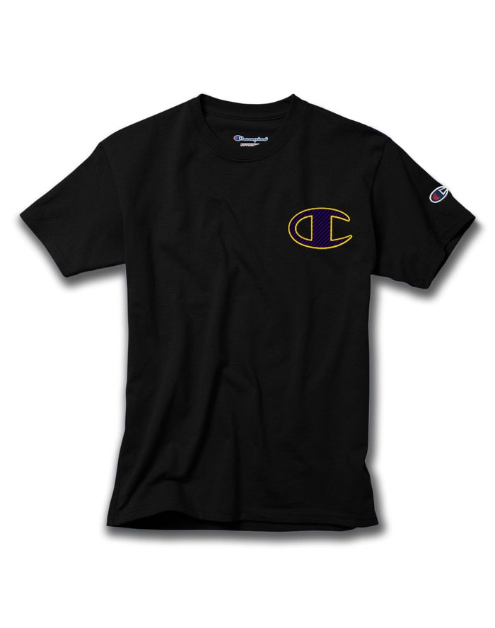 Camiseta Champion Niña - Cotton C Logo Stroke ( Negras ) 1904253-FK